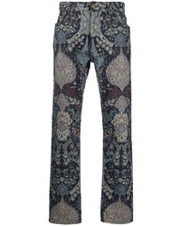 Etro Jacquard Pattern Print Trousers