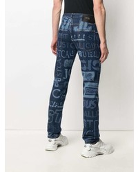 Just Cavalli Logo Print Slim Fit Jeans