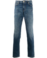 Emporio Armani Paint Splatter Skinny Fit Jeans