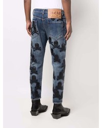 Philipp Plein Skull Patch Tapered Jeans