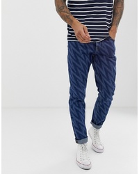 ASOS DESIGN Slim Jeans With Zig Zag Print