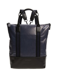 Ted Baker London Tame Faux Leather T Print Backpack