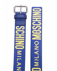 Moschino Logo Print Buckle Fastening Belt