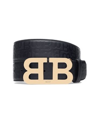 Bally Stamped Logo Leather Belt