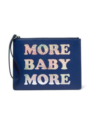 Christopher Kane More Baby More Printed Leather Clutch