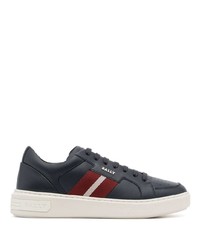 Bally Striped Band Leather Sneakers