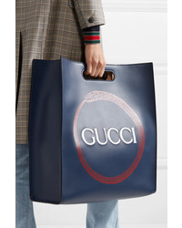 Gucci Xl Printed Leather Tote