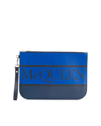Alexander McQueen Logo Zipped Clutch