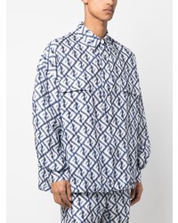 Fendi Ff Print Linen Shirt