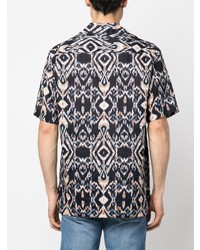 Altea Abstract Print Linen Shirt