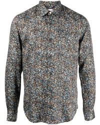 Paul Smith Abstract Pattern Pointed Collar Shirt