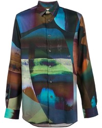 Paul Smith Abstract Print Lyocell Shirt
