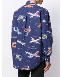 Love Moschino Airplane Print Shirt