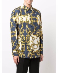 Waxman Brothers Baroque Pattern Print Shirt