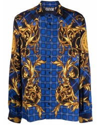 VERSACE JEANS COUTURE Baroque Print Button Up Shirt