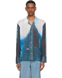 Serapis Blue Polyester Shirt