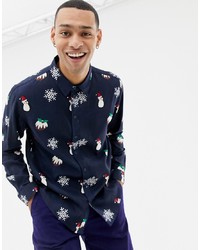 Another Influence Christmas Pudding Long Sleeve Shirt