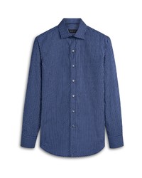 Bugatchi Classic Button Up Shirt In Navy At Nordstrom