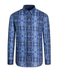 Bugatchi Classic Fit Abstract Print Button Up Shirt