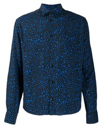 Saint Laurent Cropped Speckle Print Shirt