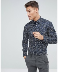 French Connection Geo Dash Print Slim Fit Shirt