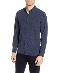 Ted Baker London Geo Print Slim Fit Button Up Shirt
