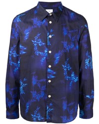 PS Paul Smith Leaf Print Cotton Shirt