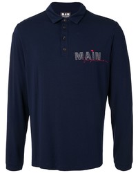 Giorgio Armani Logo Long Sleeve Polo Shirt