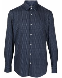 BOSS Patterned Button Up Shirt