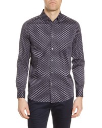 Ted Baker London Posee Medallion Print Button Up Shirt