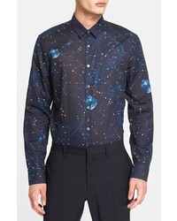 Paul Smith Ps Slim Fit Solar System Print Shirt