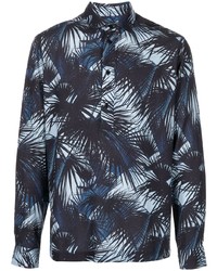 Orlebar Brown Ridley Moonlit Palm Print Shirt