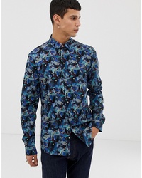 PS Paul Smith Slim Fit Abstract Print Shirt In Multi