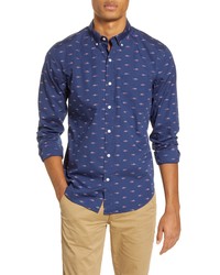 Bonobos Slim Fit Shark Print Washed Shirt