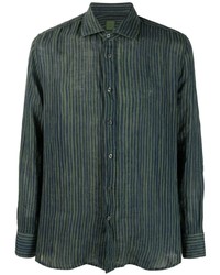 120% Lino Stripe Print Linen Shirt