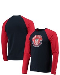5TH AND OCEAN BY NEW ERA 5th Ocean By New Era Navyred Uswnt Brushed Raglan T Shirt At Nordstrom