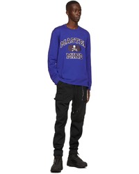 Mastermind Japan Blue College Long Sleeve T Shirt