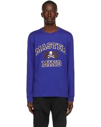 Mastermind Japan Blue College Long Sleeve T Shirt