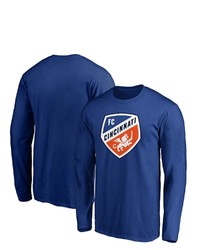 FANATICS Branded Blue Fc Cincinnati Primary Team Logo Long Sleeve T Shirt