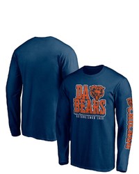 FANATICS Branded Navy Chicago Bears Hometown Collection Facemask Long Sleeve T Shirt At Nordstrom
