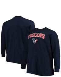 FANATICS Branded Navy Houston Texans Big T Sleeve T Shirt