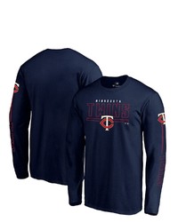 FANATICS Branded Navy Minnesota Twins Team Front Line Long Sleeve T Shirt At Nordstrom