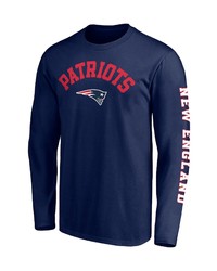 FANATICS Branded Navy New England Patriots Big T Sleeve T Shirt