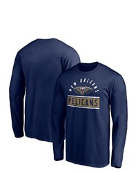 FANATICS Branded Navy New Orleans Pelicans Team Arc Knockout Long Sleeve T Shirt At Nordstrom