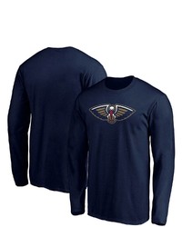 FANATICS Branded Navy New Orleans Pelicans Team Primary Logo Long Sleeve T Shirt At Nordstrom