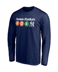 FANATICS Branded Navy New York Yankees Subway Hometown Collection Long Sleeve T Shirt At Nordstrom