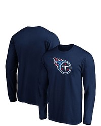 FANATICS Branded Navy Tennessee Titans Big Tall Primary Team Logo Long Sleeve T Shirt