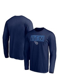 FANATICS Branded Navy Tennessee Titans Squad Long Sleeve T Shirt