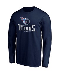 FANATICS Branded Navy Tennessee Titans Team Lockup Long Sleeve T Shirt