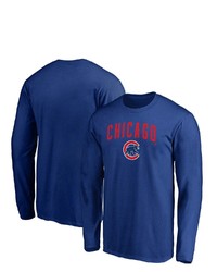 FANATICS Branded Royal Chicago Cubs Team Logo Lockup Long Sleeve T Shirt At Nordstrom